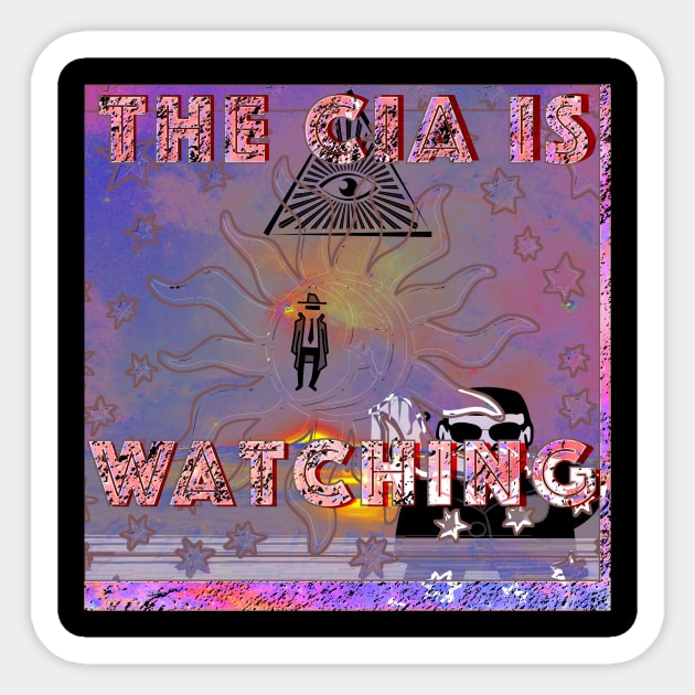 The CIA is Watching Sticker by psanchez